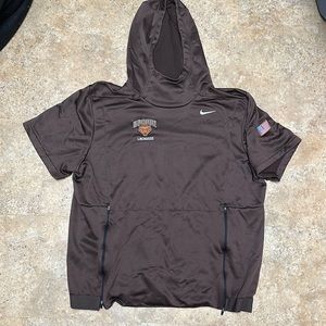 Brown University Lacrosse Nike Dri-Fit Sleeveless Warmup Hoodie